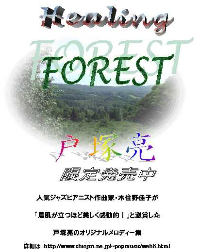 画像　戸塚亮オリジナルCD　「FOREST」ポスター